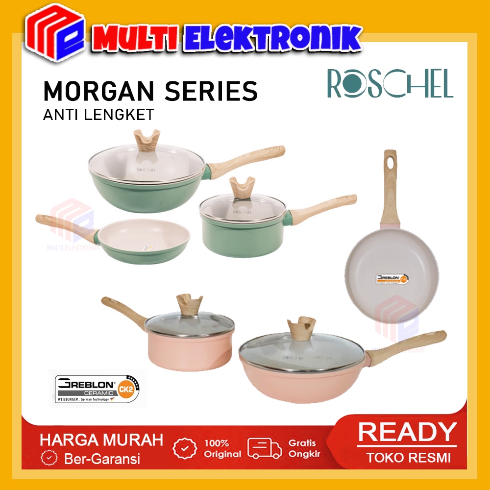 Roschel Panci Morgan Ceramic Series Greblon Anti Lengket