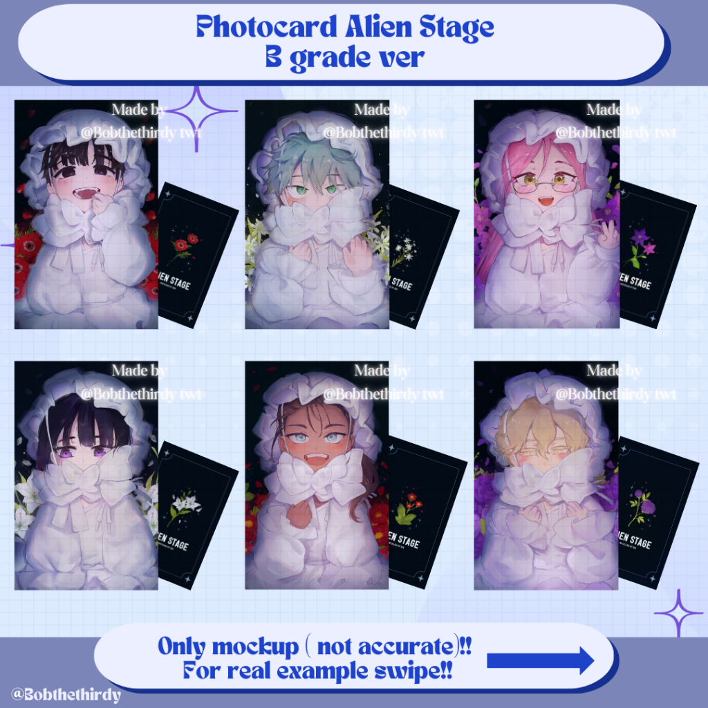 

ALIEN STAGE/ALNST FLOWER PHOTOCARD | Fanmerch | Ivan, Till, Mizi, Sua, Luka, Hyuna