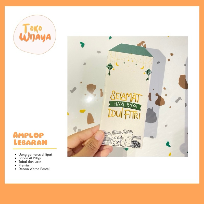 

10 Pcs Amplop Lebaran - Bahan Tebal dan Licin - Pastel Edition.