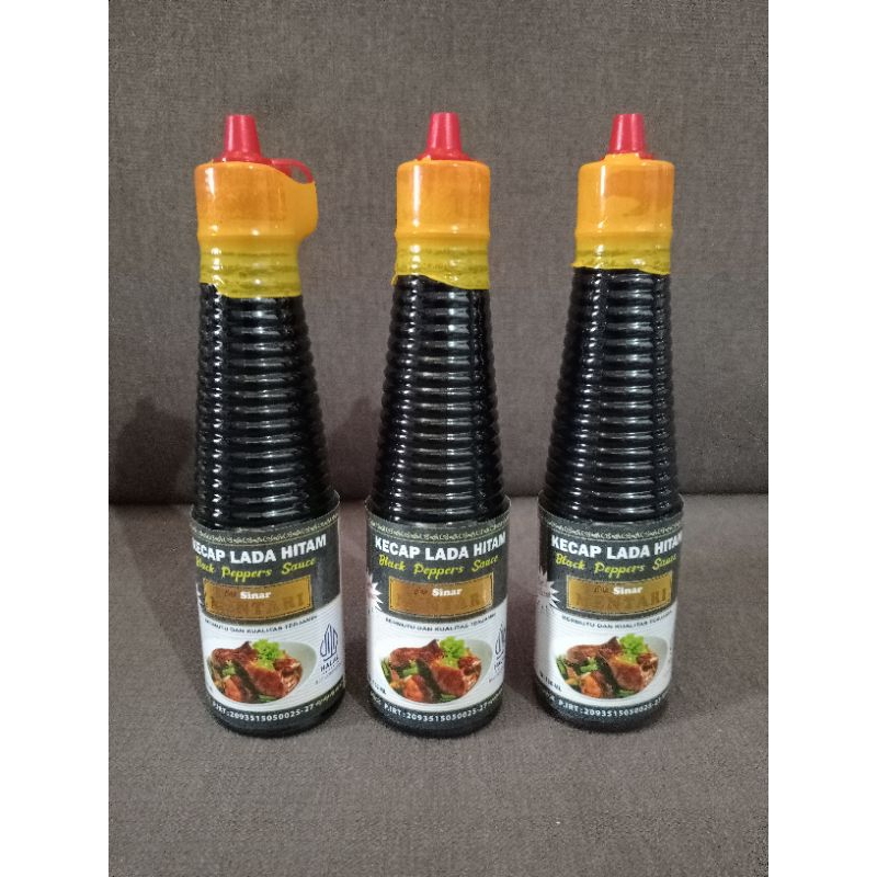

Saos Lada hitam Black Paper saos Cap Sinar Mentari isi 150ml