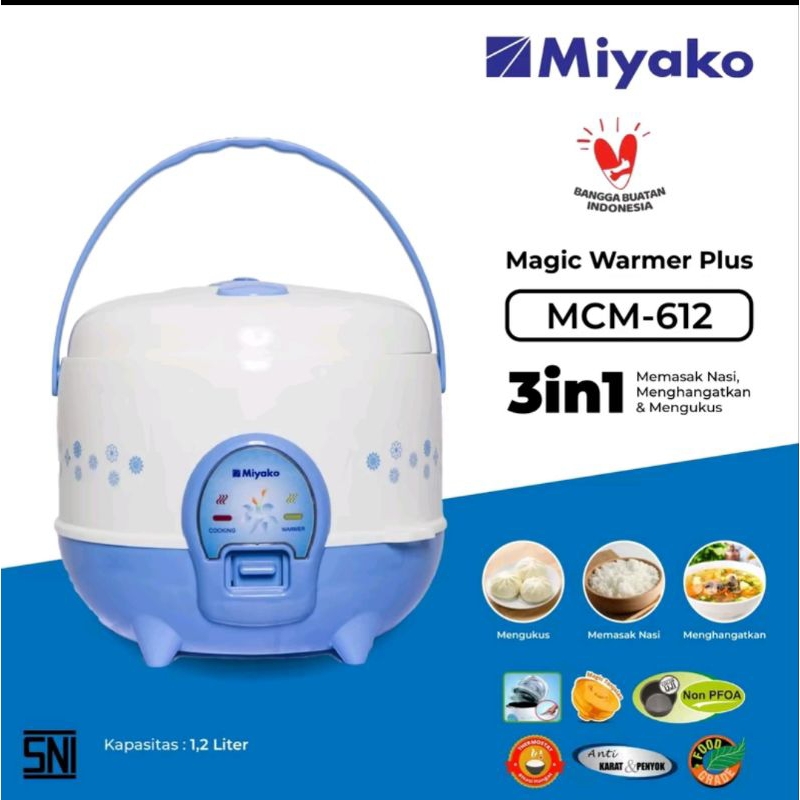 MAGIC COM MIYAKO MCM 612 - MAGIC COM MIYAKO 1,2 Liter - RICE COOKER