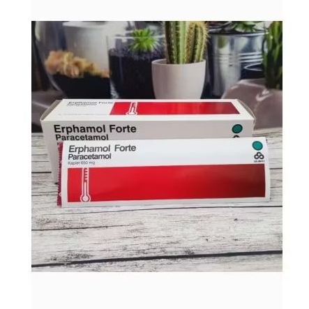 ERPHAMOL FORTE  1 STRIP @10 KAPLET /PARACETAMOL