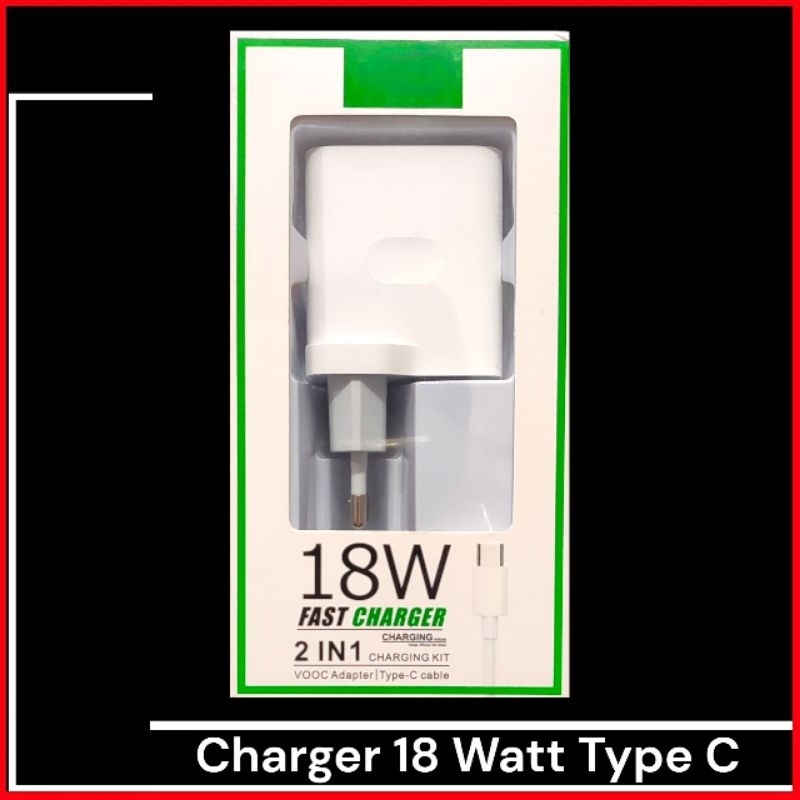 Charger Oppo A54 A55 A74 5G 18 Watt Type C Fast Charging