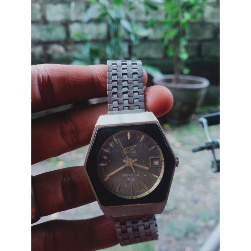 Jam tangan antik jam pria GARUDA SWISS MADE brand second manual winding jam tanpa baterai