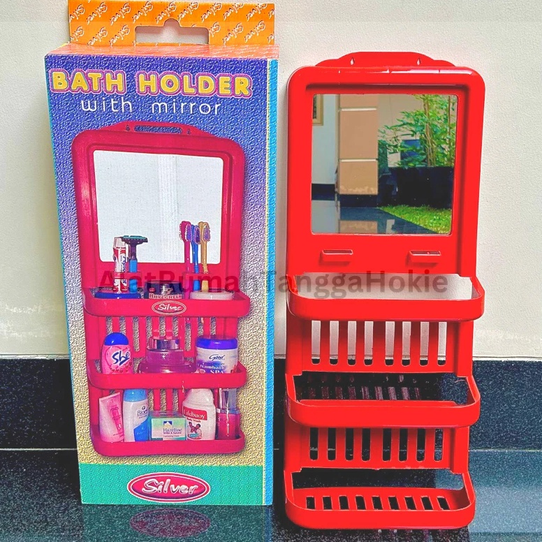 Terlaris Rak Kamar Mandi Dinding Sabun Tempel Kosmetik Make Up Kaca Gantung Tempat Sabun Kaca Ukuran