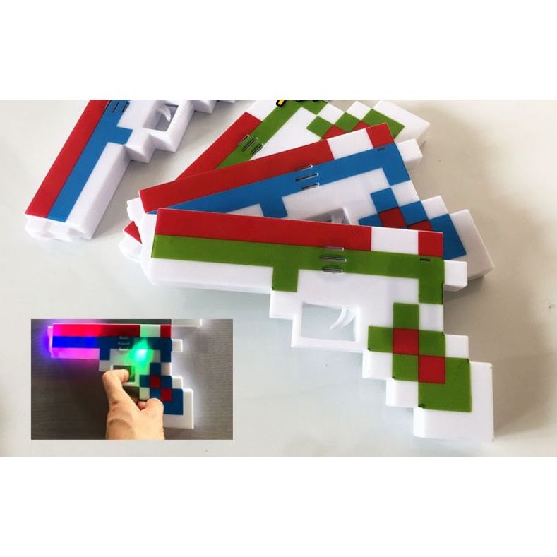 MAINAN KOLEKSI PEDANG/PISTOL MY WORLD LAMPU LED/MUSIK/LASER MY WORLD UKURAN BESAR PAKAI BATRE A2 BAH