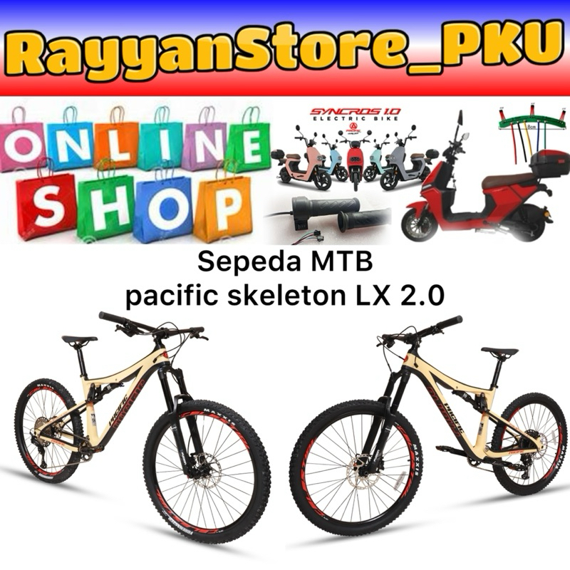 SEPEDA MTB PACIFIC SKELETON LX 2.0 SHIMANO DEORE SLX M7100 12SPEED