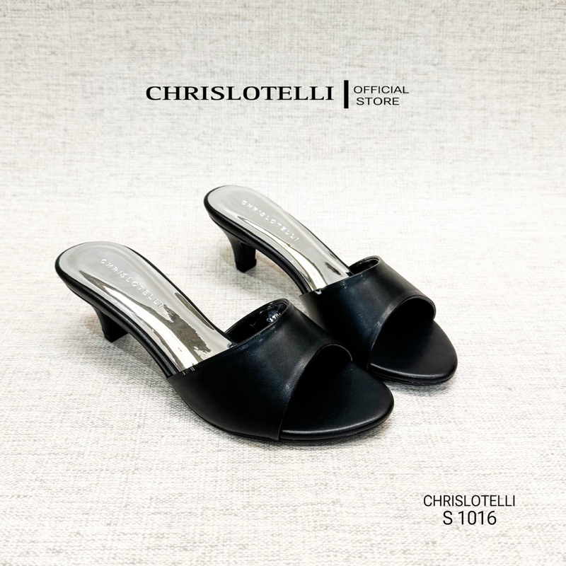 Chrislotelli Shoes Heels Sandal Selop wanita Hak 5 cm S 1016