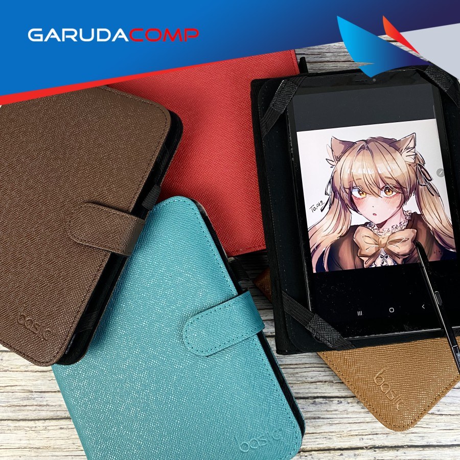 BASIC Case Tablet 8 inch Casing Tablet 8 inch Dompet Tablet 8 inch Universal Basic Case Universal Ta