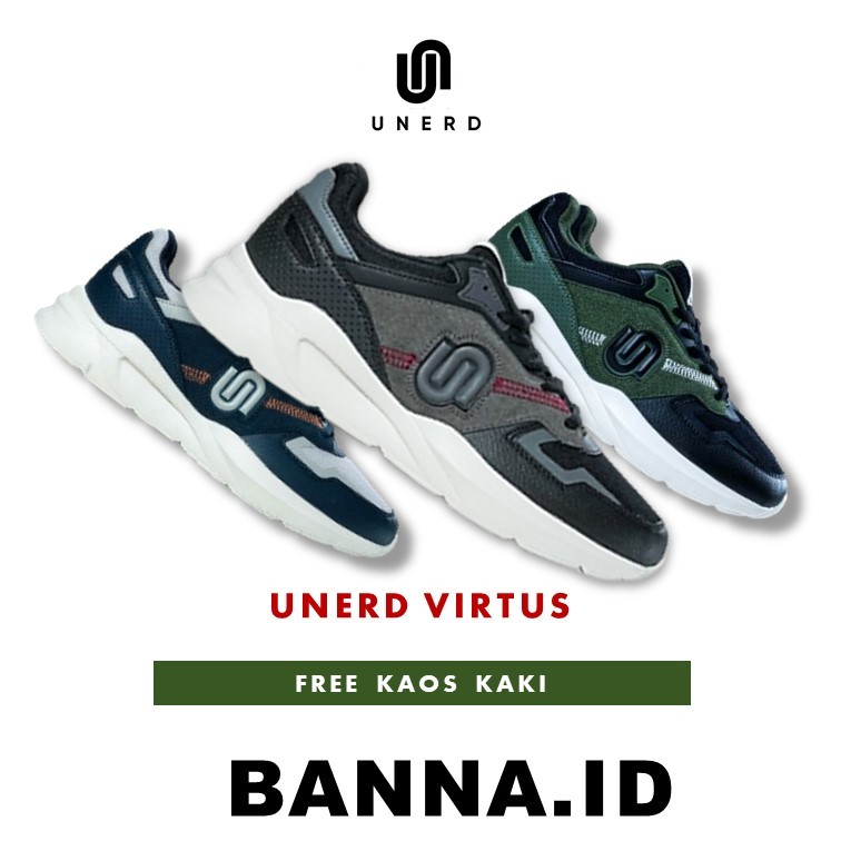 Sepatu Unerd Virtus Sepatu Sneakers Casual Sport Sepatu Sneakers Olahraga Pria Unerd Original