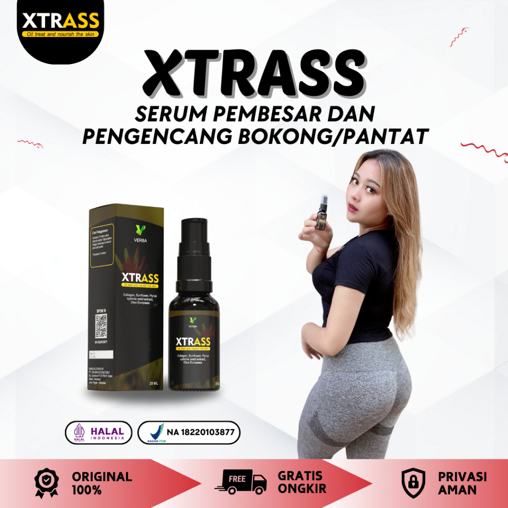 OBAT PEMBESAR PANTAT BOKONG PRIA WANITA XTRASS OIL ASLI ORIGINAL HASIL PERMANEN