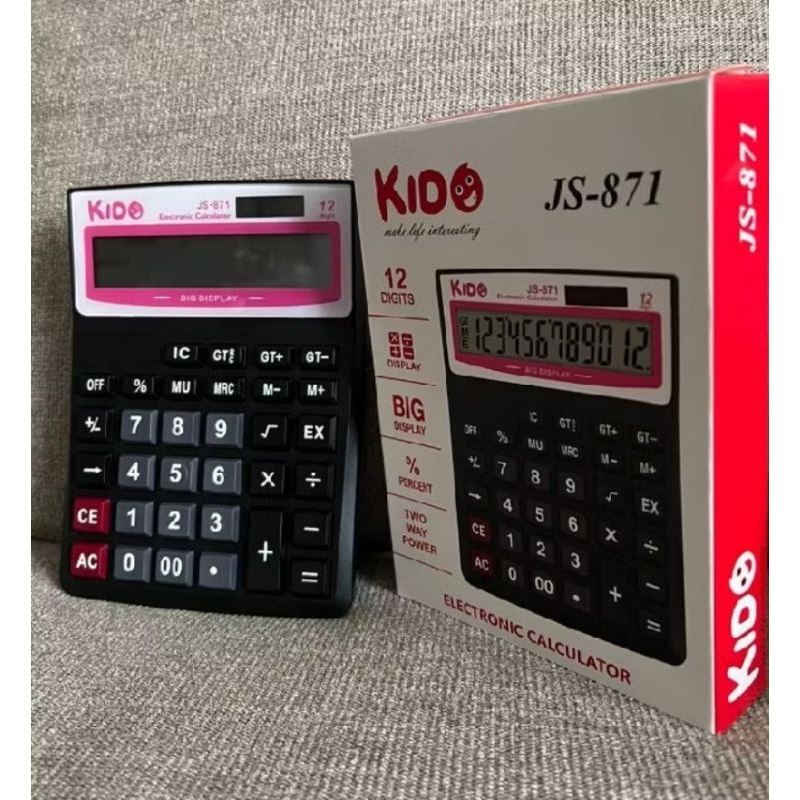 

YUH kalkulator double power kido 12 dit js 871,js1200v,kk837