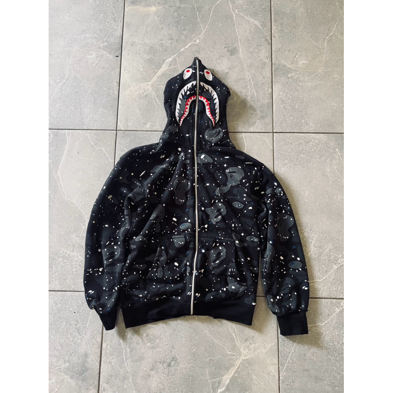 Hoodie BAPE Shark Camo Space GID