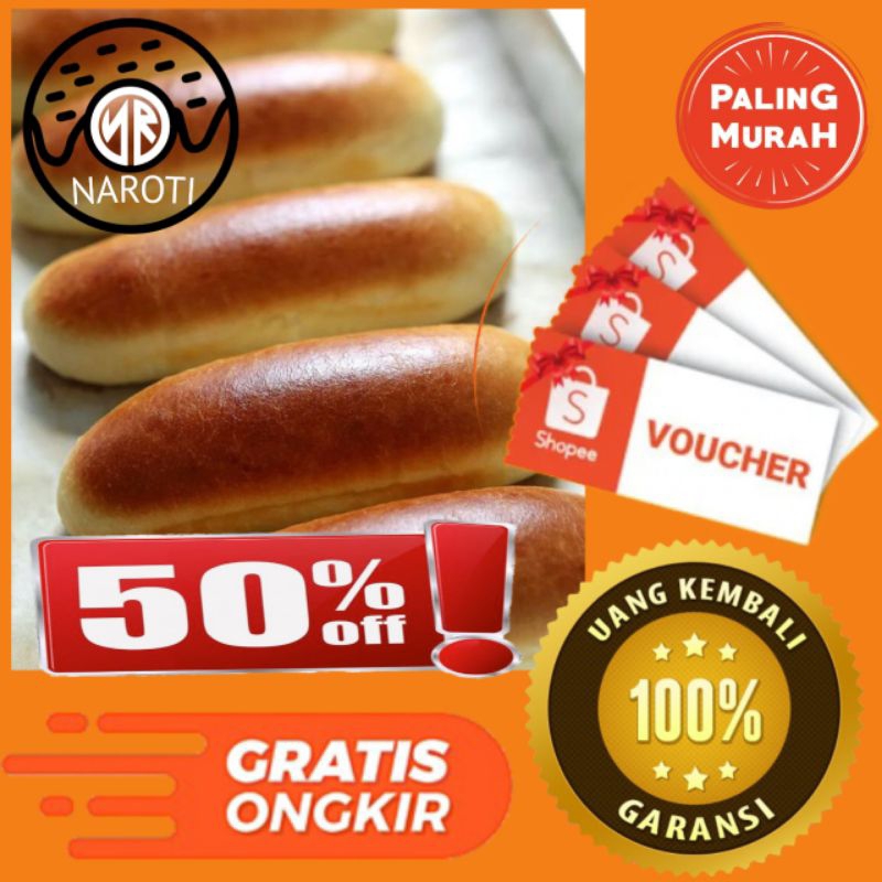 

ROTI HOT DOG PREMIUM 12 CM TERMURAH DISCOUNT 50% / / ROTI PANJANG / ROTI BOLILLO / ROTI ORIGINAL / ROTI WIJEN / ROTI / ROTI LEMBUT / ROTI BUN