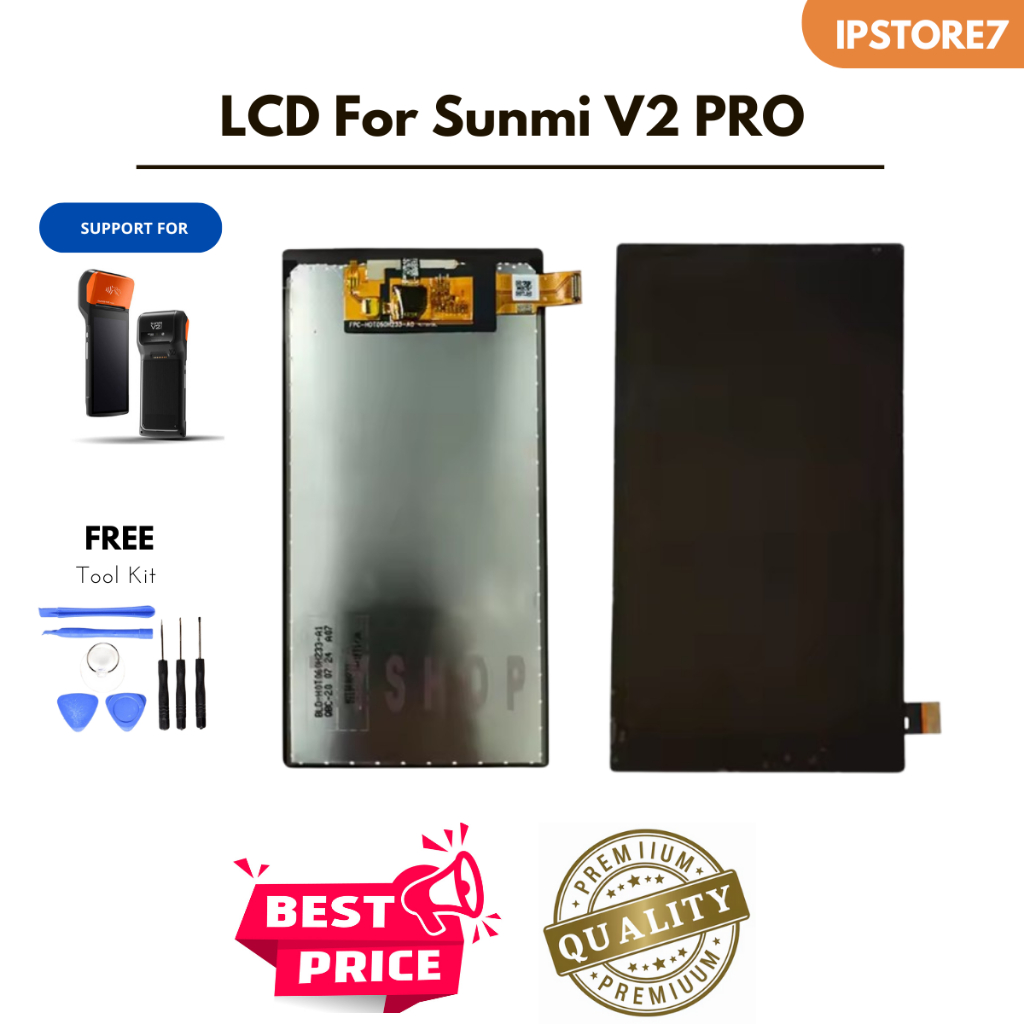LCD EDC Mesin Kasir Android SUNMI V2PRO Original