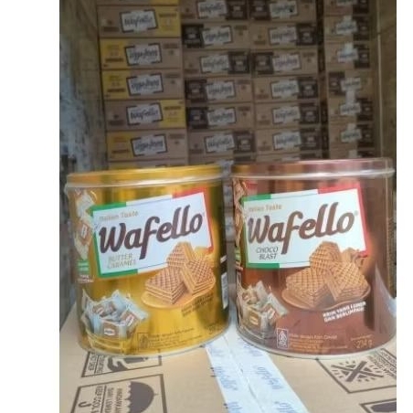 

Wafer Wafello Kaleng Cokelat & Butter Caramel