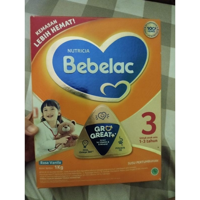 

DIJUAL SALE!! SUSU BEBELAC 3 1KG (1-3th)