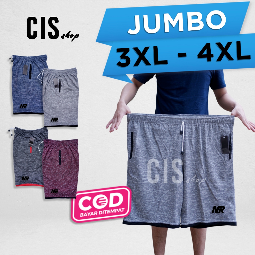 CELANA PENDEK JUMBO XXL 3XL 4XL WANITA DAN PRIA CELANA PENDEK JUMBO BIG SIZE BB 80KG BB 90KG BB 100K