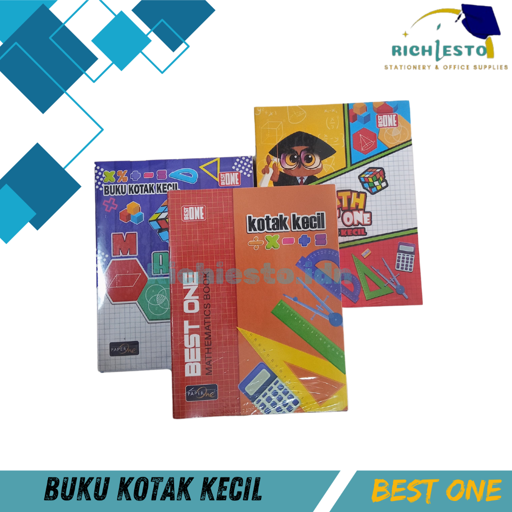 

1 PACK ISI 10PCS-Buku Kotak Kecil BEST ONE/Buku Tulis Karakter/Buku Catatan/Buku Sekolah/38Lembar