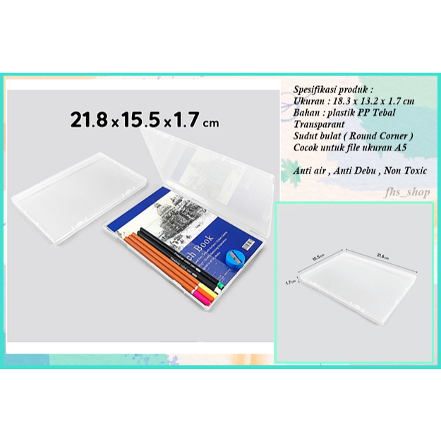 

Kotak Transparan Kotak Mini Transparan Kotak Serbaguna Transparan Kotak Plastik 21.8x 15.5x 1.7 cm