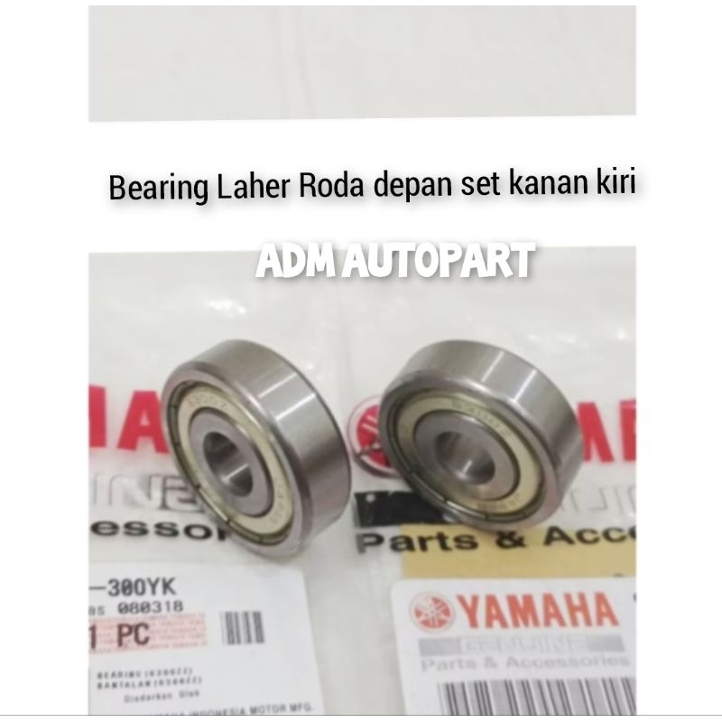 BEARING LAHER RODA DEPAN SET KANAN KIRI 2PC 6300zz MIO125 MIO M3 MIO SOUL GT 125 FINO 125 XRIDE 125 