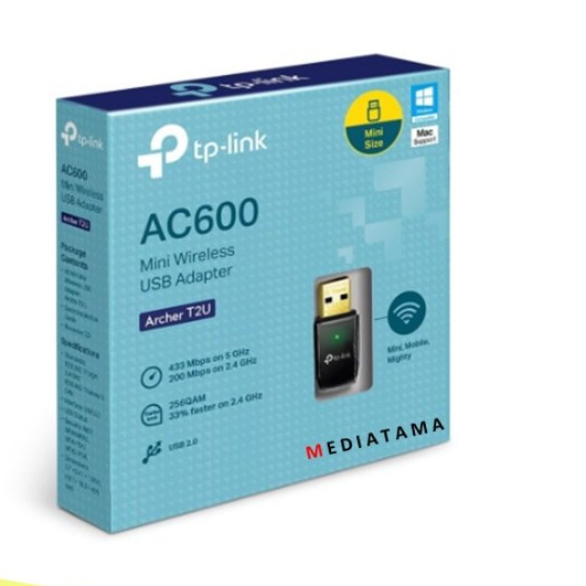 TPLINK TP LINK TP-LINK ARCHER T2U AC600 MINI USB WIFI RECEIVER ADAPTER