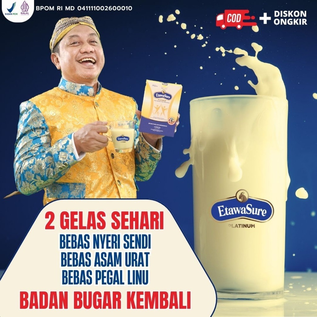 

Etawasure – Susu Kambing Etawa Atasi Nyeri Sendi Dan Pegal Linu Original 100%
