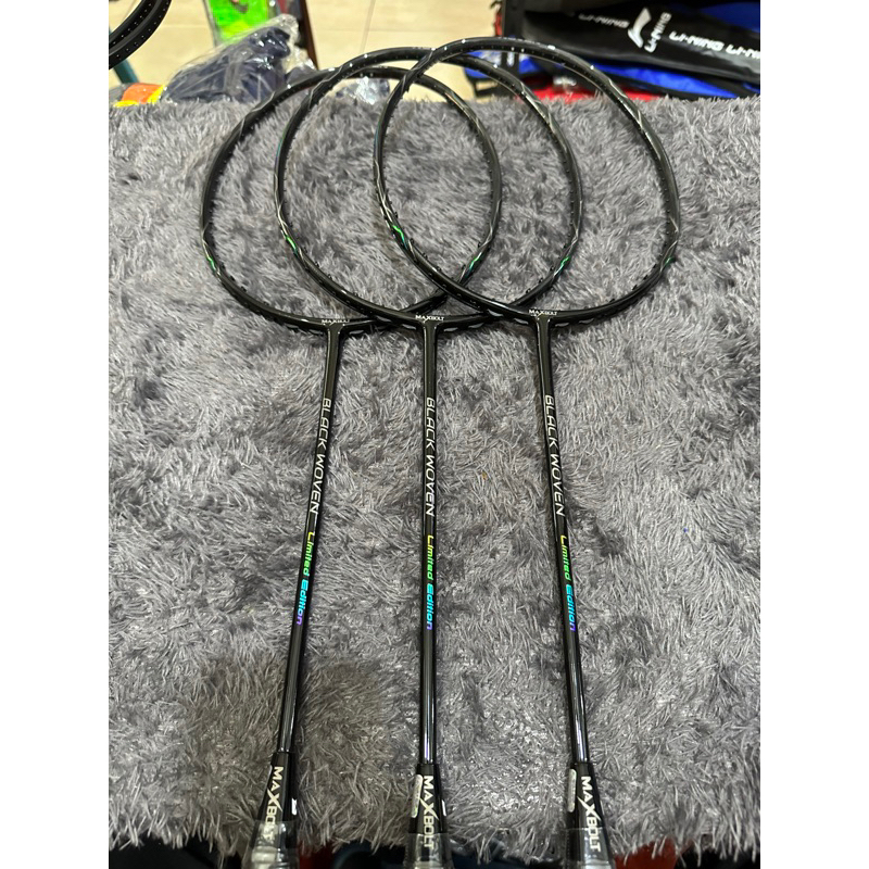 Raket Badminton Maxbolt Black Woven Limited Edition Original