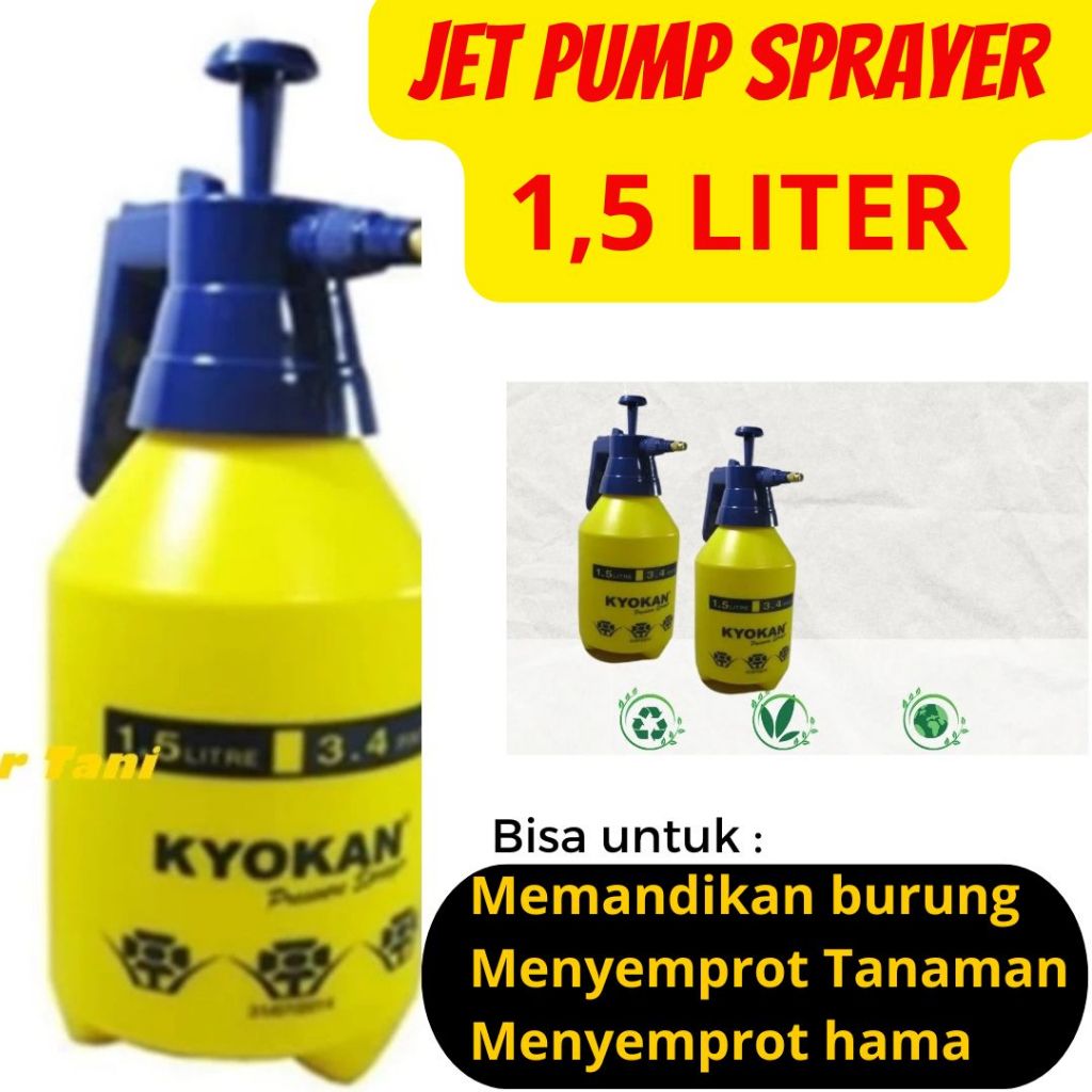 Sprayer Pompa 1,5 Liter Jet Pump Kyokan Semprotan | Pressure Sprayer 1LITER , 2LITER , 3LITER  | Han