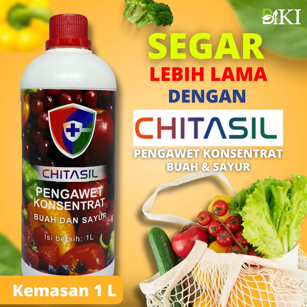 

Chitasil Konsentrat - Pelapis/Pengawet Buah Alami HALAL Chitosan Cair Konsentrat 1L
