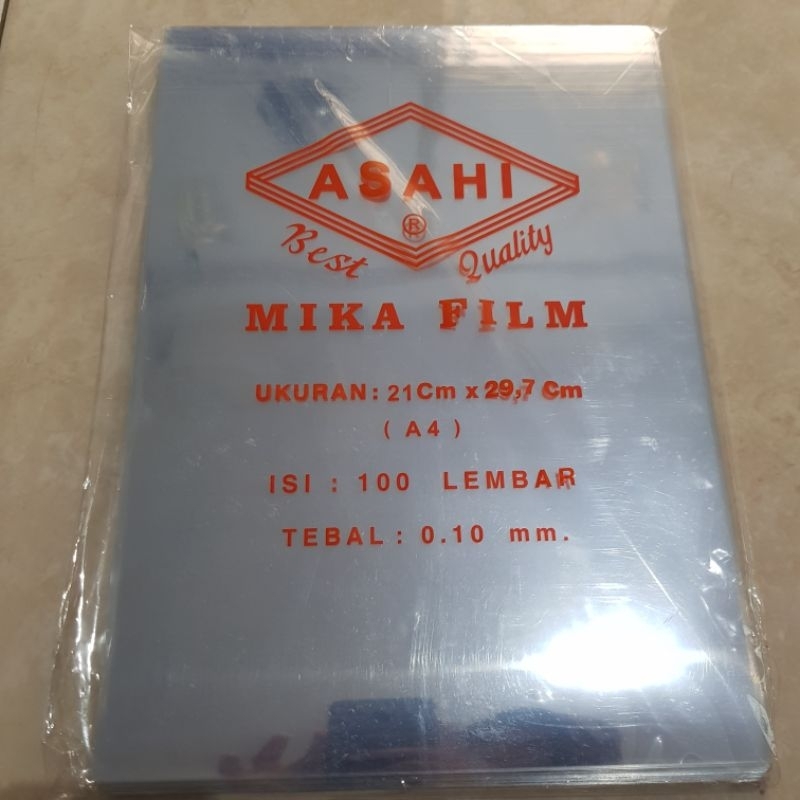 Plastik mika jilid ASAHI / plastik jilid A4 tebal
