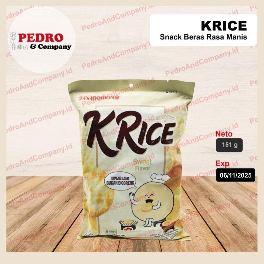 

KRice snack beras rasa manis SWEET flavor 151 gram isi 14 pack snek rice cracker manis