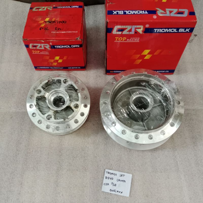 Tromol Set Depan Belakang Revo 110 Revo Absolute Supra X 125 Lama (CZR)