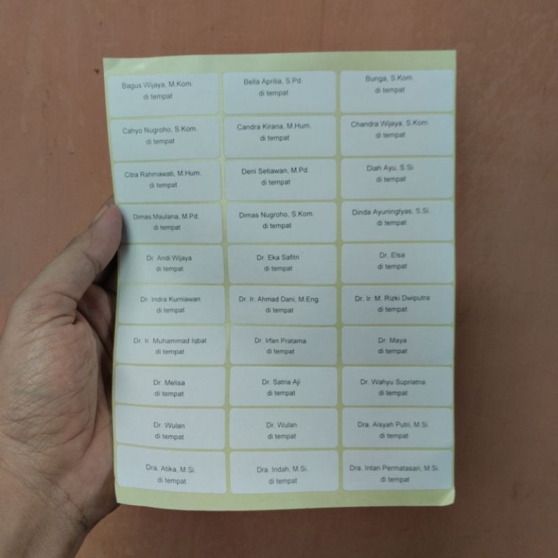Label Undangan Nikah 107