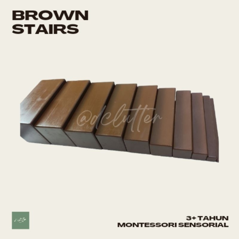Brown Stairs Montessori Apparatus