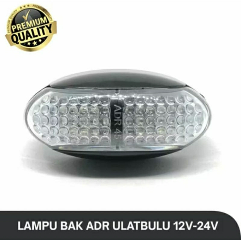 Lampu Bak Truk 12volt 24volt Model Ulat Bulu OVAL KECIL