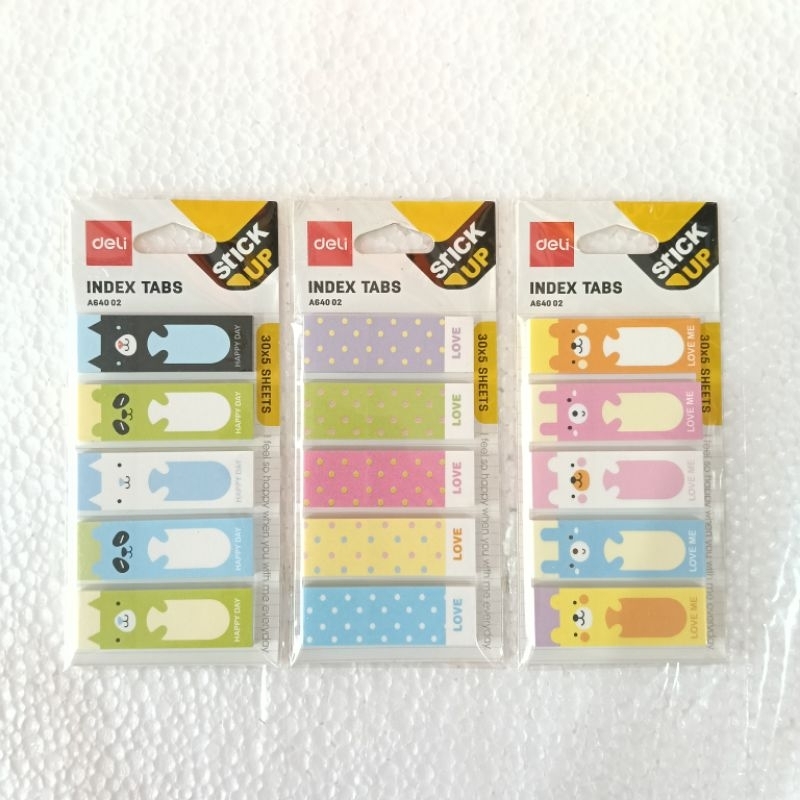 

DELI INDEX TABS A64002 - STICKY NOTES LUCU ISI 30 x 5