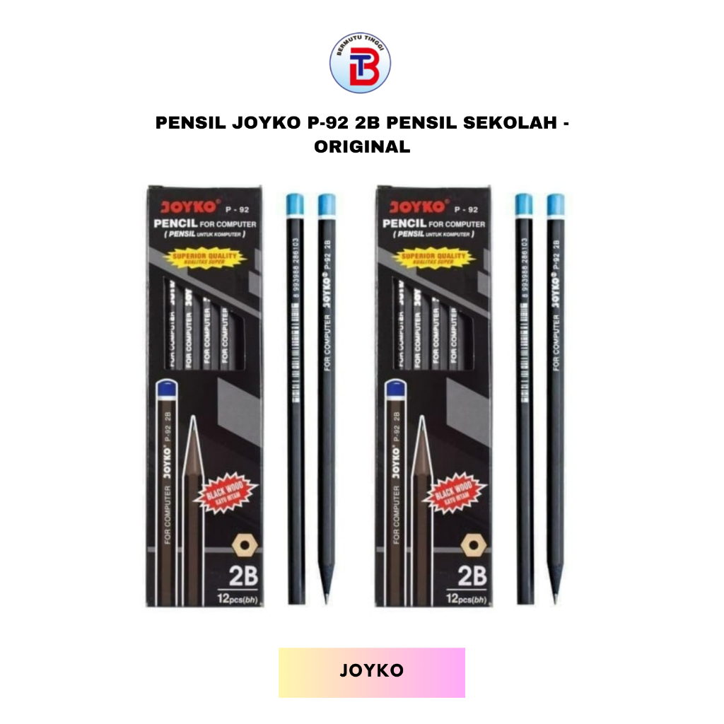 

Pensil Joyko P-92 2B Pensil Sekolah ( Pack Isi 12 ) - Original
