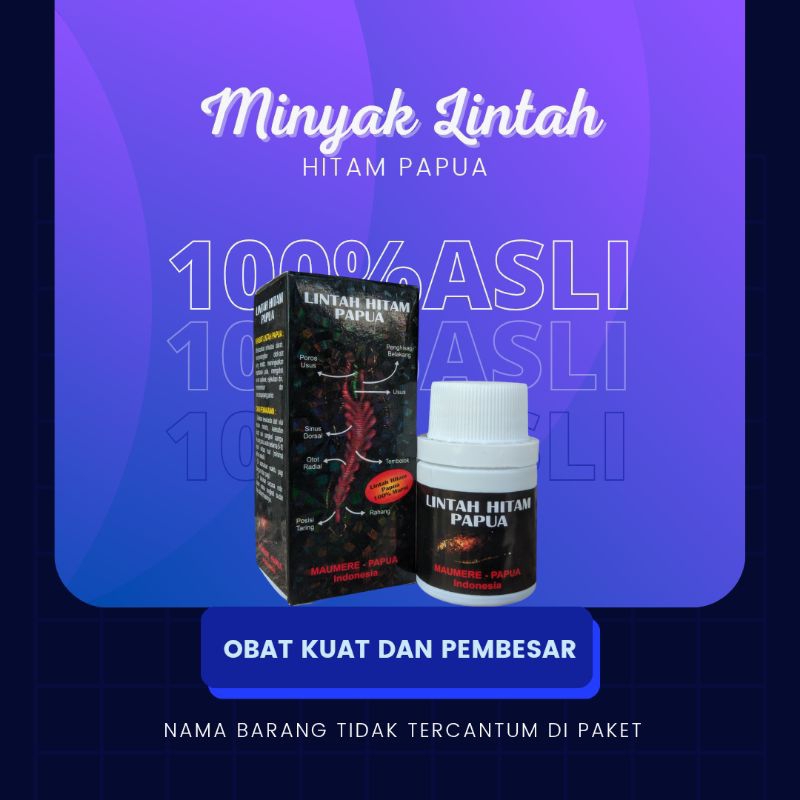 LINTAH HITAM PAPUA ASLI 100% ORIGINAL pembesar peniz permanen asli ampuh dan tahan lama