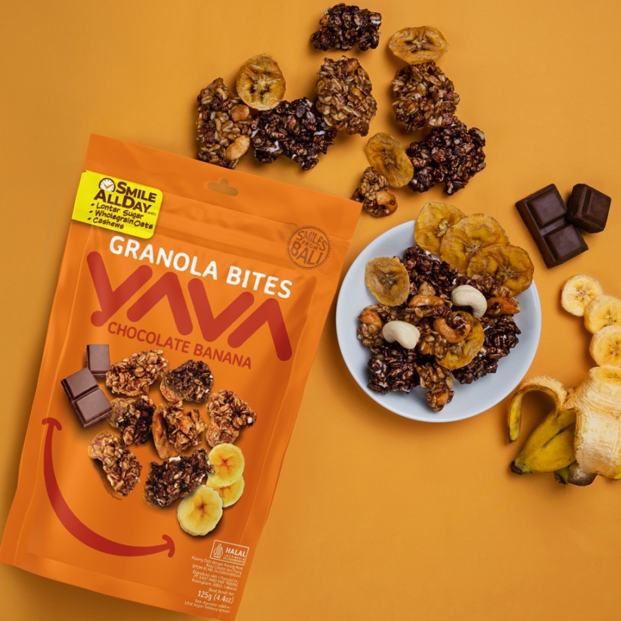 

YAVA Granola Bites Chocolate Banana 125g