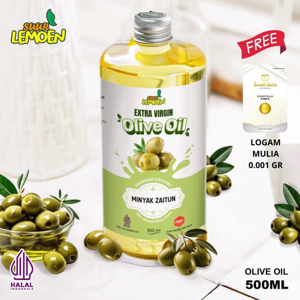 

BEST SELLER SUUR LEMOEN EXTRA VIRGIN OLIVE OIL 500 ML - MINYAK ZAITUN EVOO VIRGIN OLIVE OIL 100% - MINYAK ZAITUN UNTUK MASAK