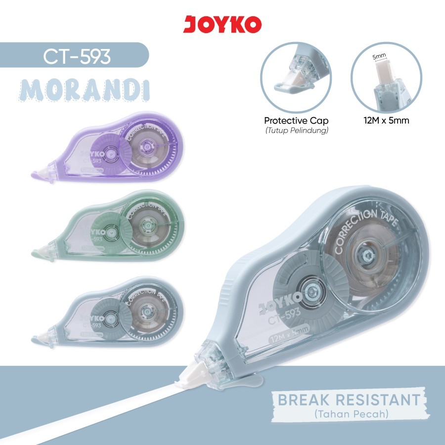 

Pita Koreksi Correction Tape Joyko CT-593 Morandi