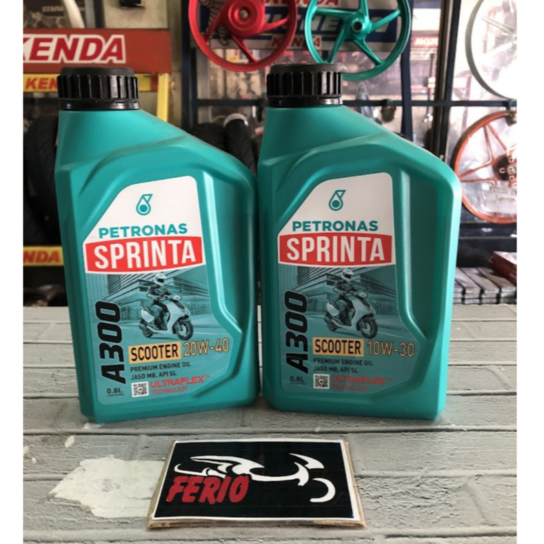Oli Motor Matic PETRONAS SPRINTA A300 SAE 10W-30(0.8L) 20W-40(0.8L)