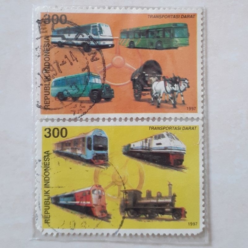 

Perangko Indonesia Transportasi Tahun 1997 set 2pcs