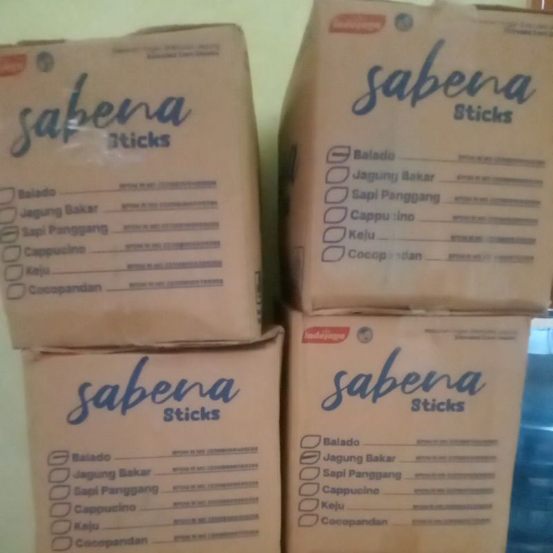 

Sabena Sticks Balado Jagung Bakar Sapi Panggang Cappucino Keluju