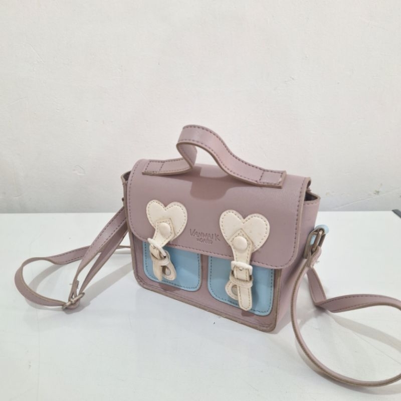 (PRELOVED) VANLOVE SLING BAG tas selempang lucu gaya model wanita korea