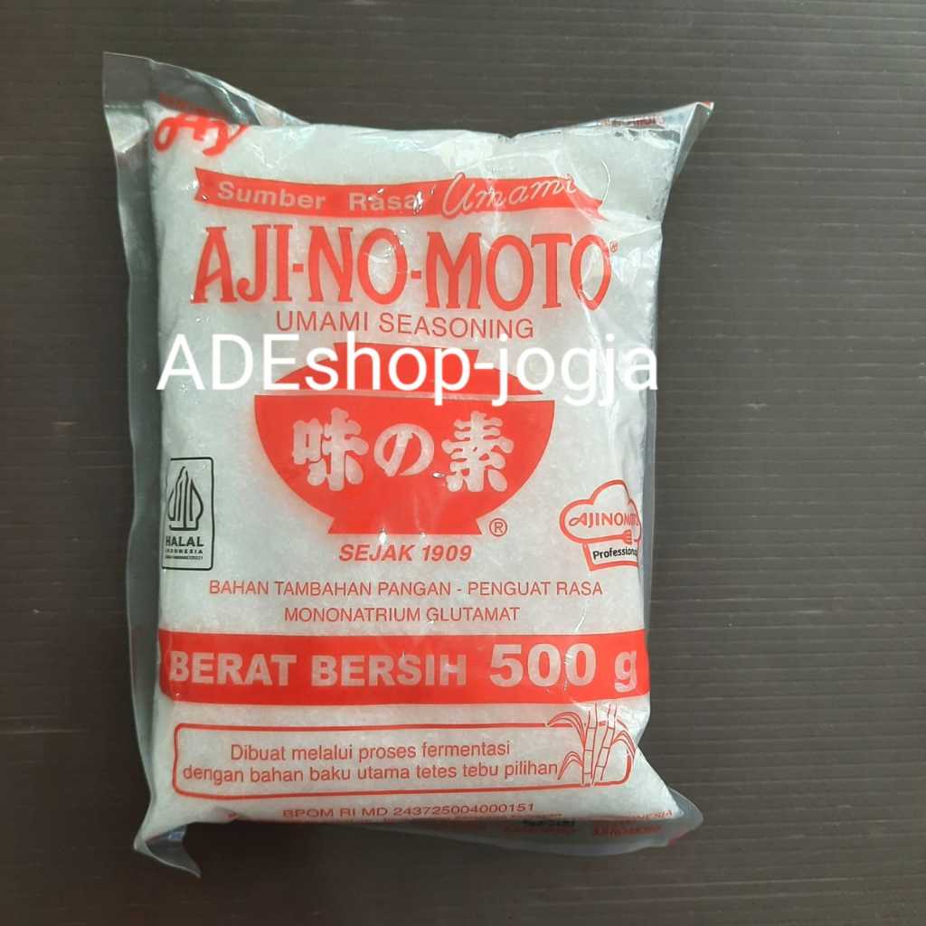 

ajinomoto penyedap seasoning 500 gr kaldu micin vetsin moto aji no moto umami