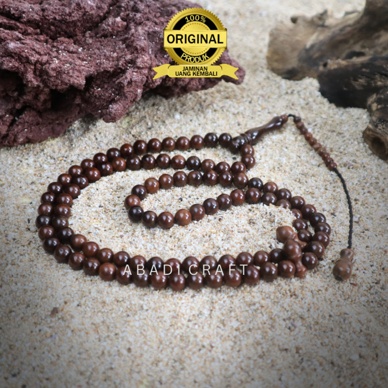 Tasbih Muslim 99 Butir Kayu Kokka Kaukah Turki Arab Mekah Unik asli original 100% keren Mewah aesthe