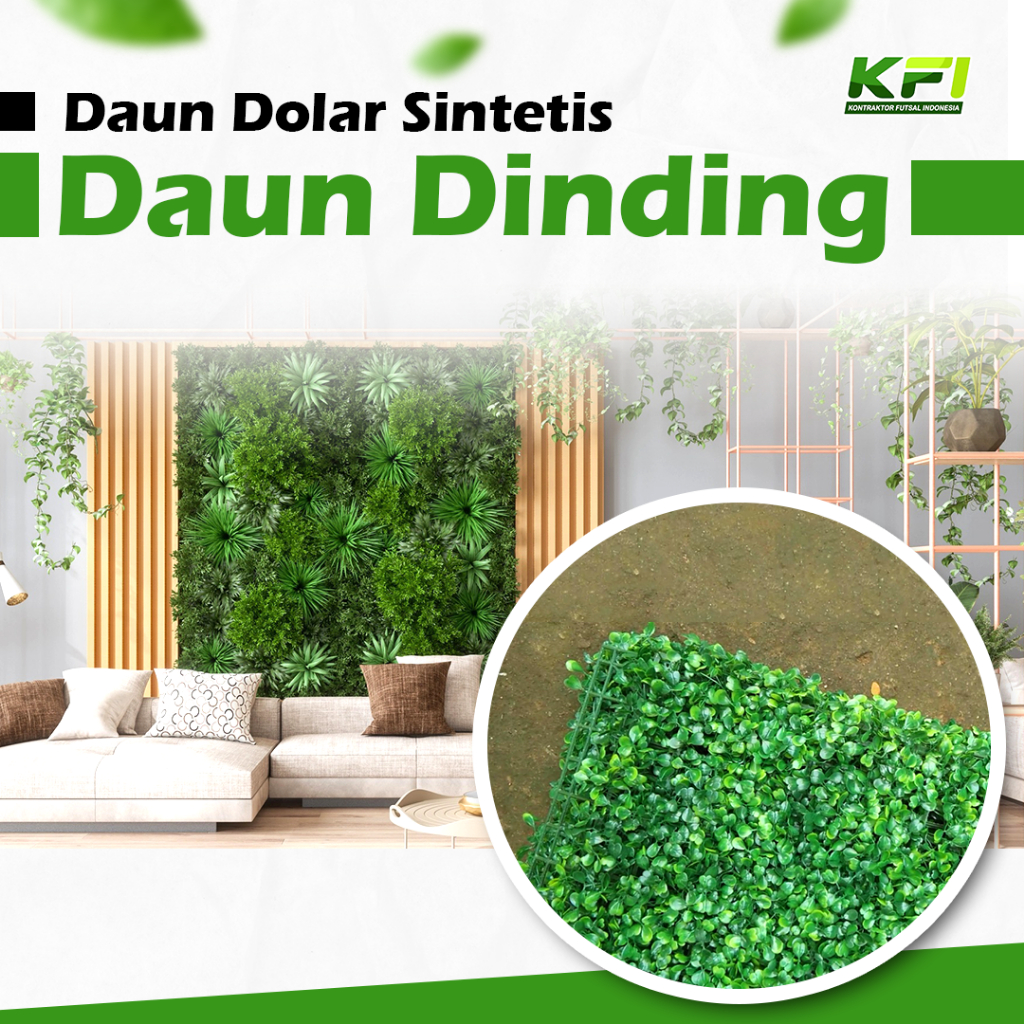 Daun Dolar Sintetis/Daun Dolar Tanaman/Daun Dolar Rambat/Rumput Dolar Jual Per Lembar