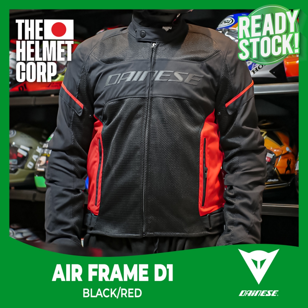 JACKET DAINESE AIR FRAME D1 BLACK/RED JAKET MOTOR RIDING TOURING